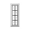 Outswing Casement
8-lite narrow unit
Unit Dimension 25" x 78"
1-1/8" SDL